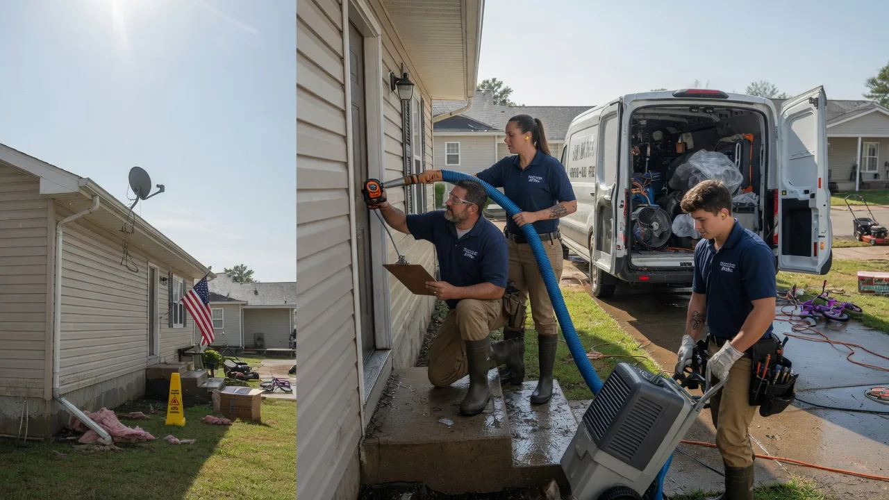 Ceiling Water Damage Restoration in Necedah, WI near me